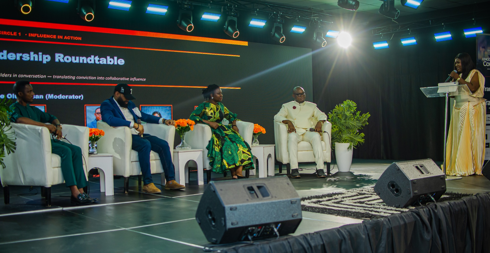 Florence Idowu-Olushesan speaking at executive conference